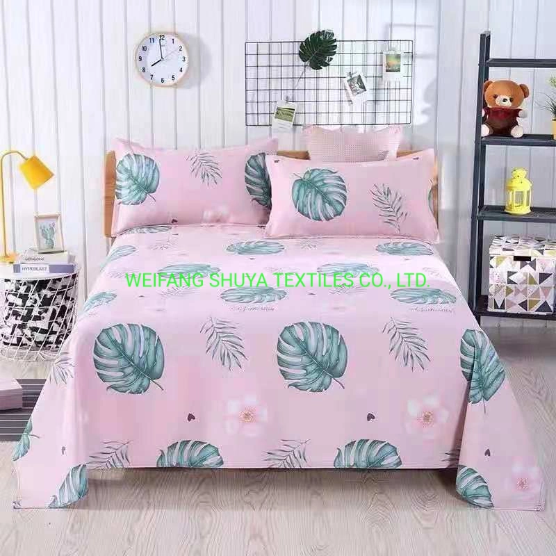 Home Textile Three Piece Polyester Bed Sheets and Bedding