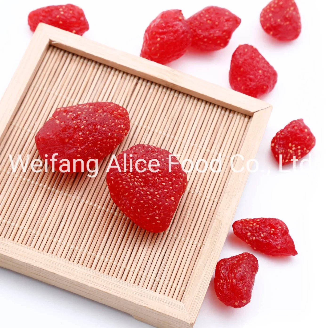 Whloesale Sweet Fruits Pulp Price Preserved Strawberry Dried Strawberry