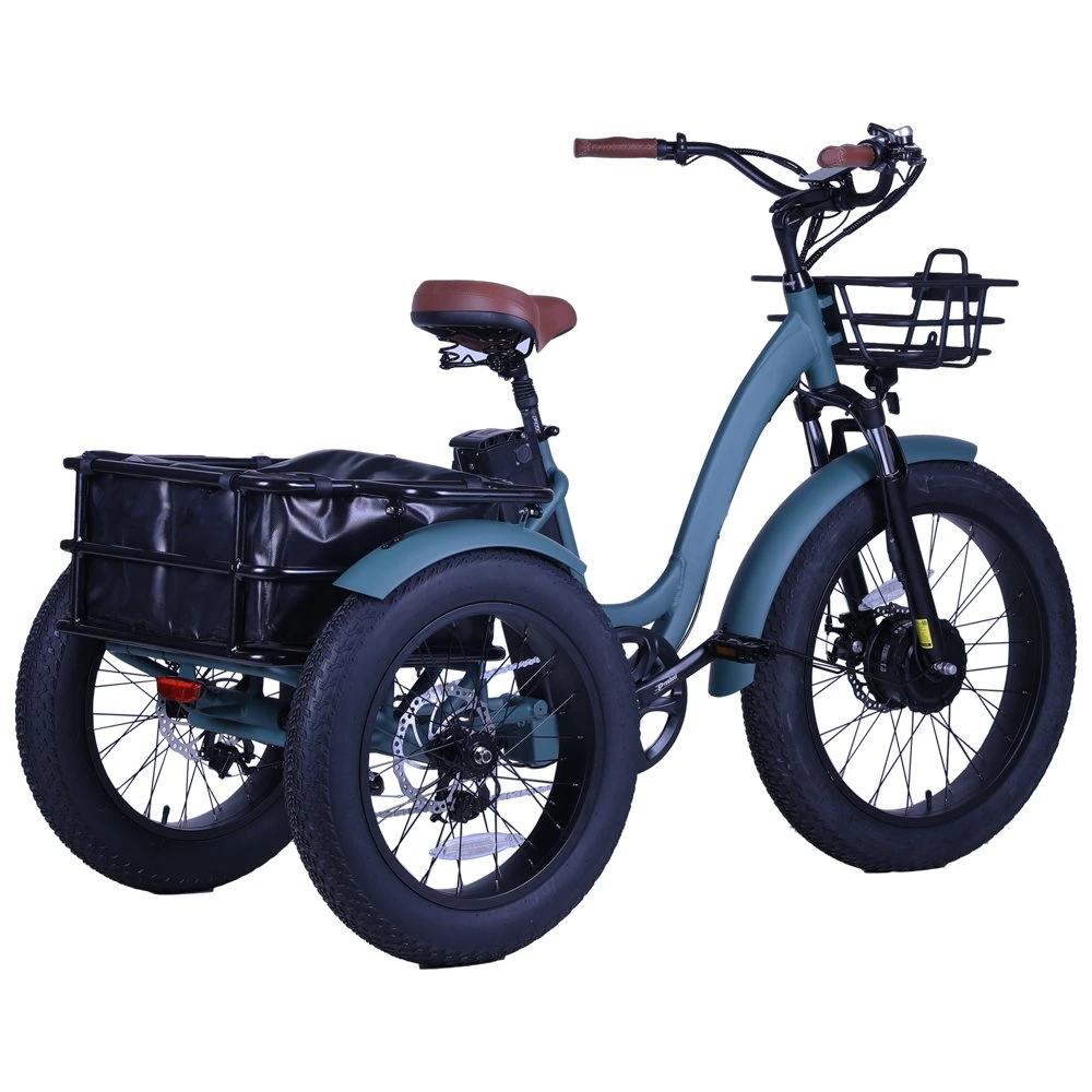 Склад в США 500 Вт электрический велосипед трех колес грузовых шин жира электрического велосипеда 3 колеса Trike Electrie инвалидных колясках