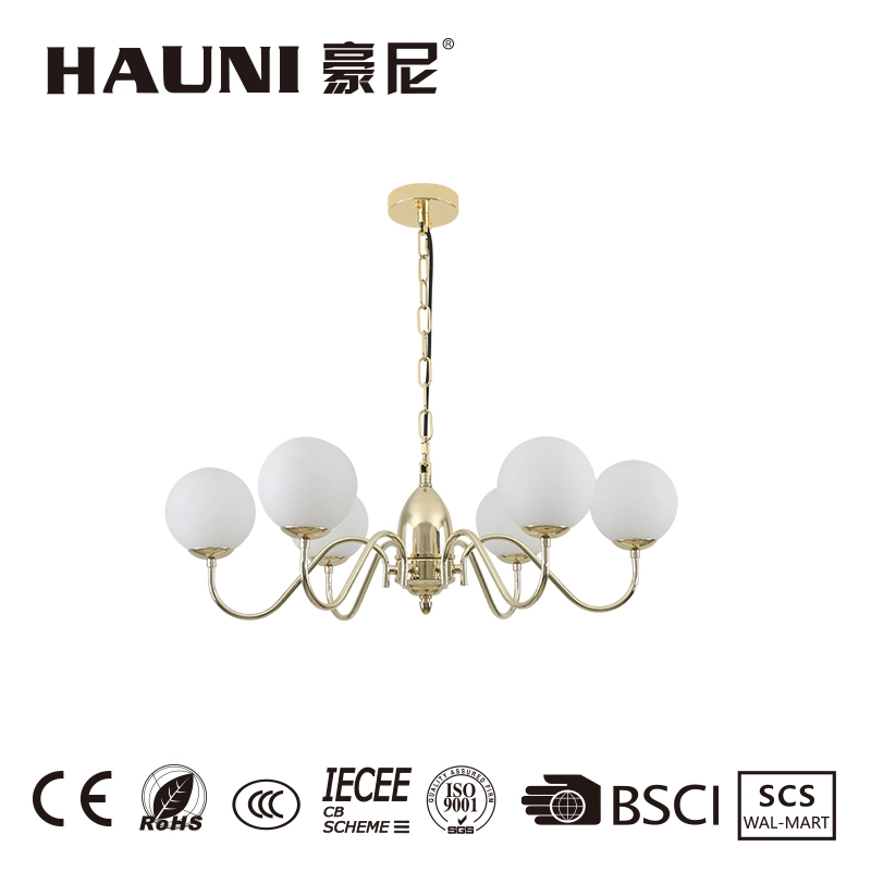 Glass Luxury Nordic Modern Hanging Light Ceiling Lamp Chandelier