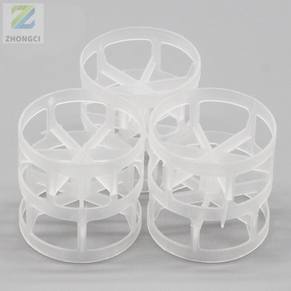 Factory Price 50mm Plastic PP PVC Pall Ring for Scrubber Tower Packing