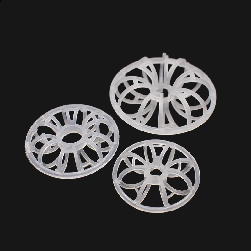 2K 3r Plastic Rosette Rings PE PP PVC CPVC PVDF Scrubber Packing Teller Ring for Scrubbing Tower