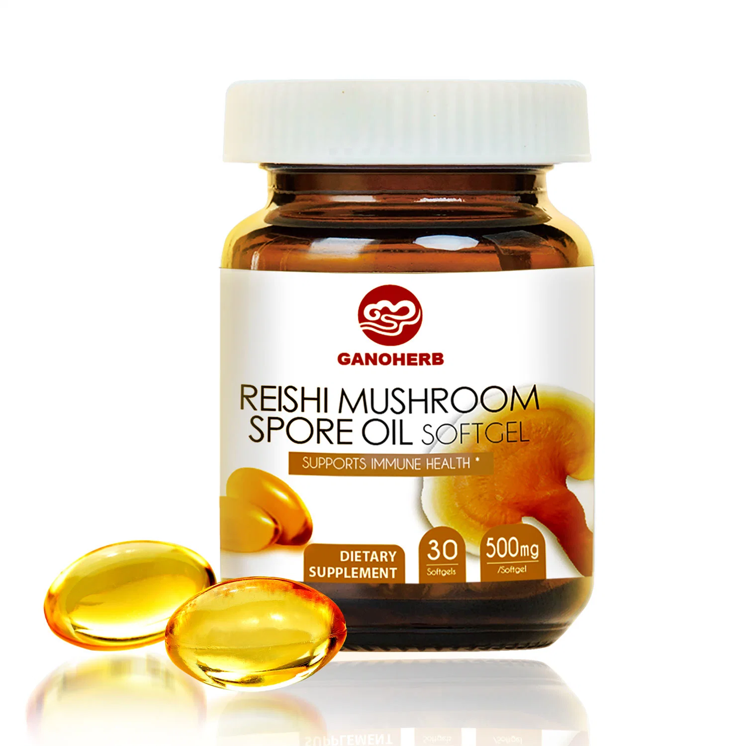 Ganoderma lucidum Espora Softgel aceite para el Apoyo inmune