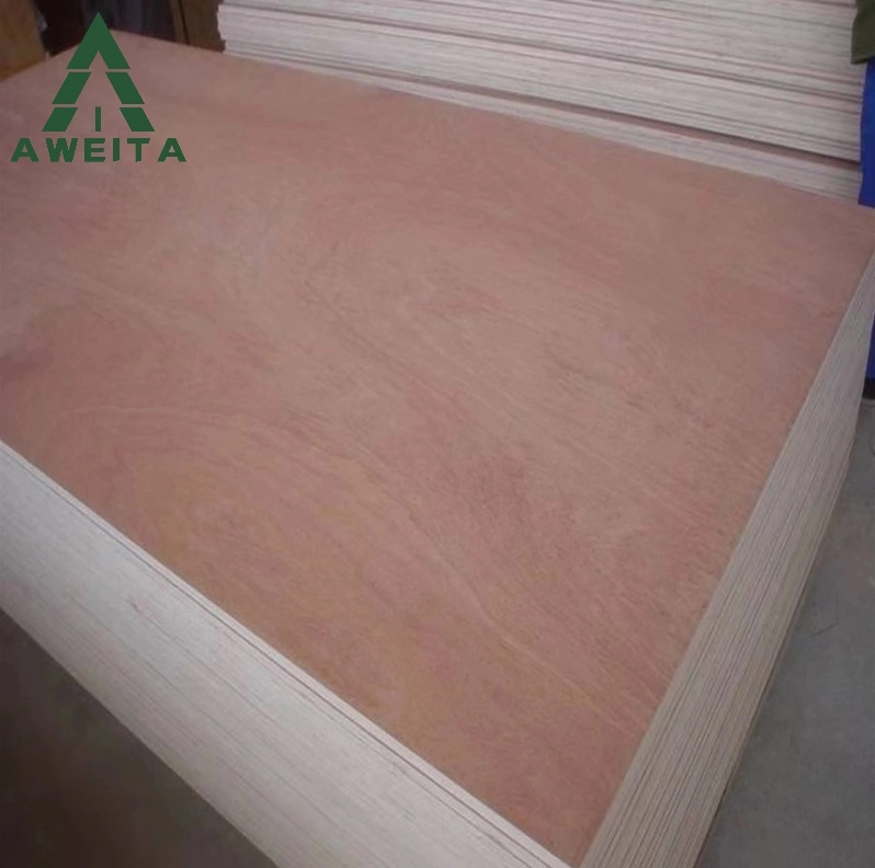 Okoume/Bintangor Veneered Poplar Timber Commercial Plywood