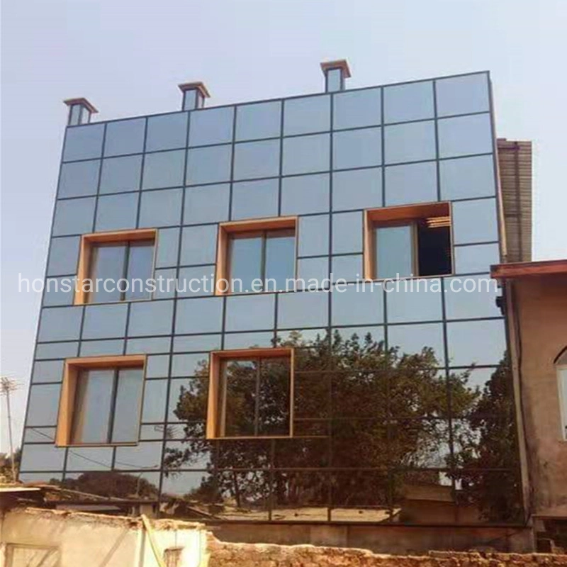 Steel Structure Shopping Mall Commercial Building Prefabricated Steel Structural Glass Building Hotel Restaurant Metal Building Materials