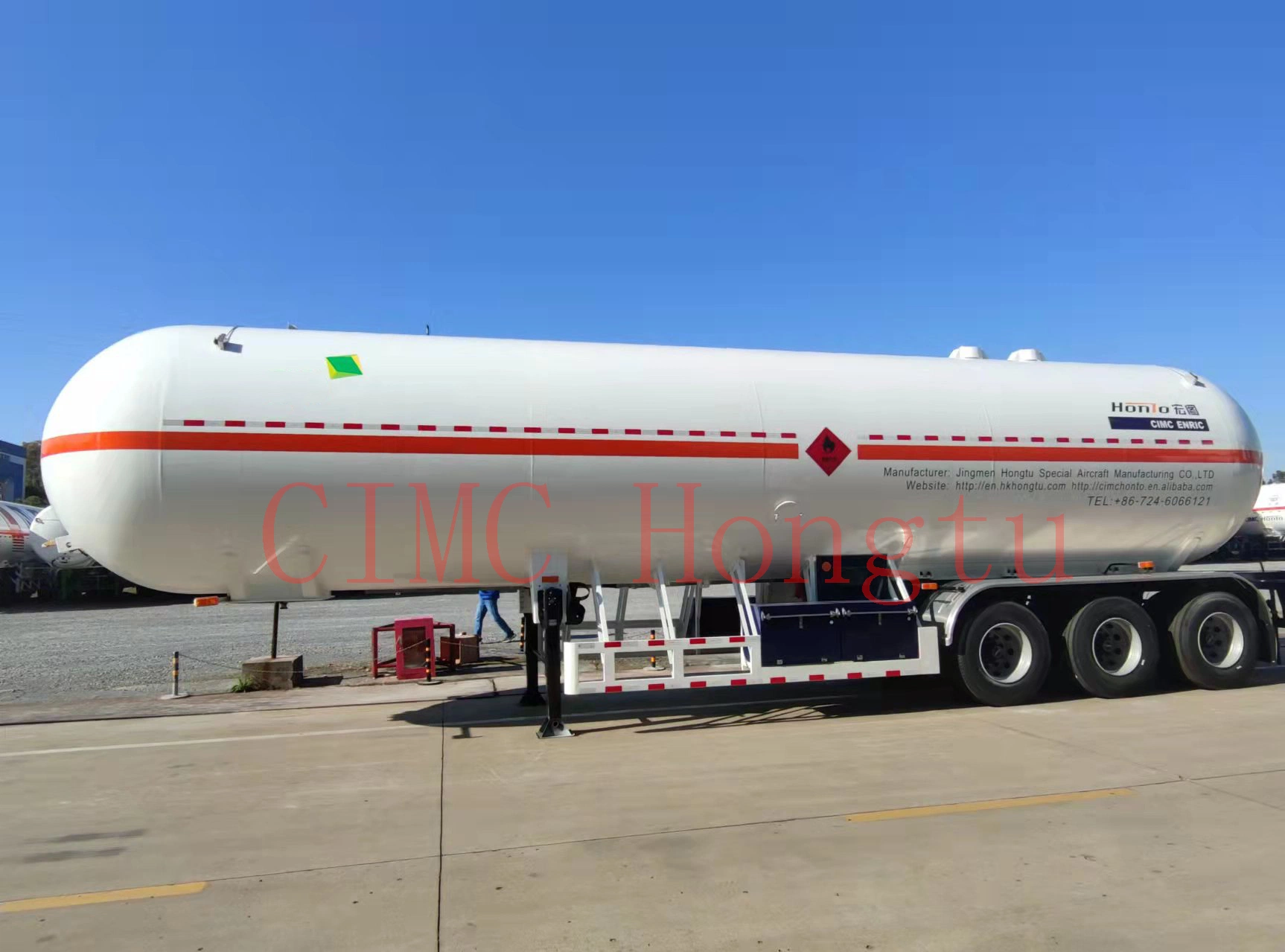 High Quality 50m3 LPG Propane Butane Gas Tanker Semi Trailer for Sale