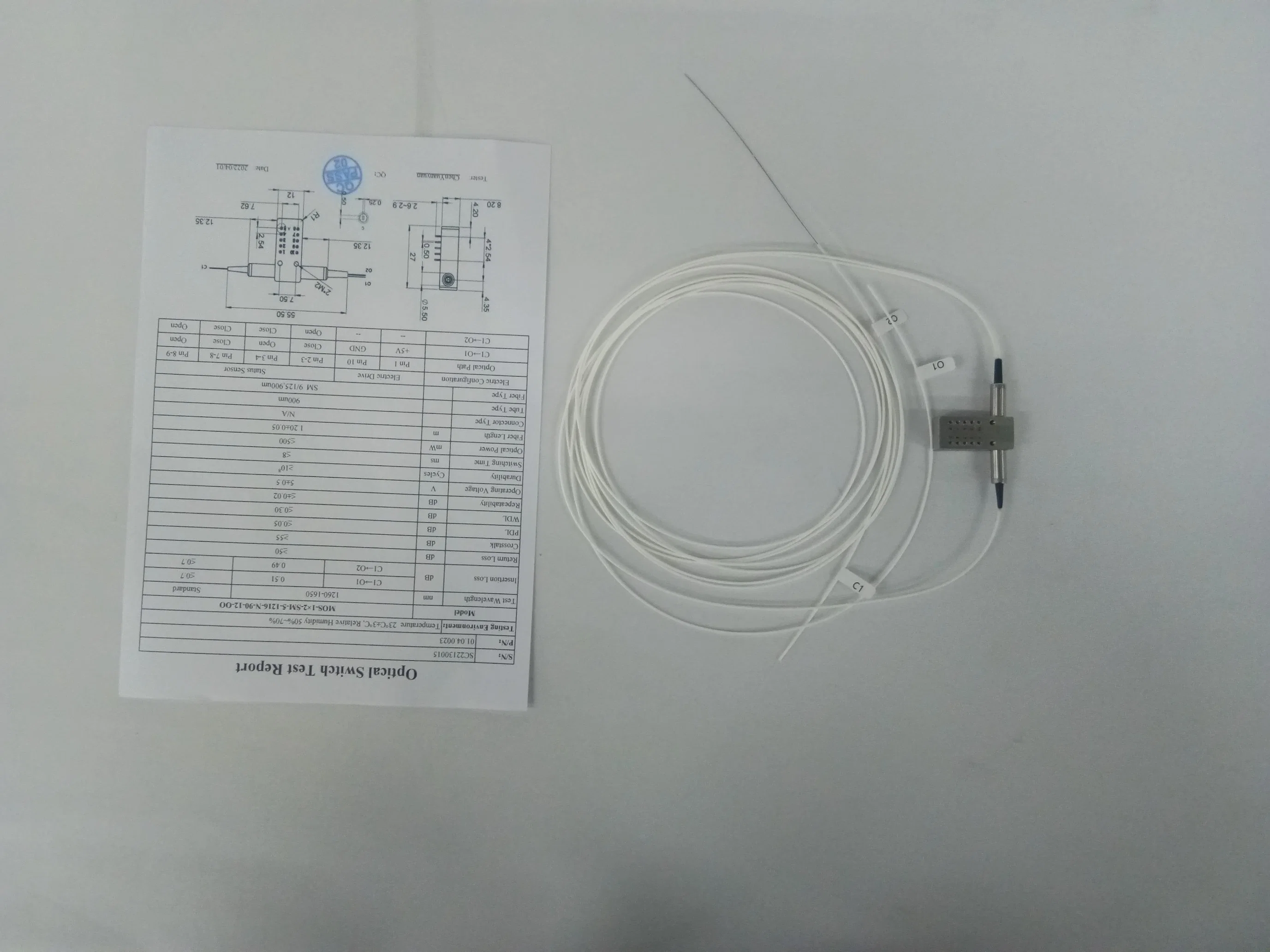 Osw 1X2 2X2 Ns Optic Switch for Fiber Optic Cable Monitoring System