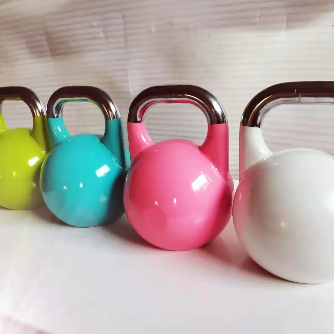 La competencia Kettlebell para gimnasio Fitness/Home/acero al carbono hervidora Bell