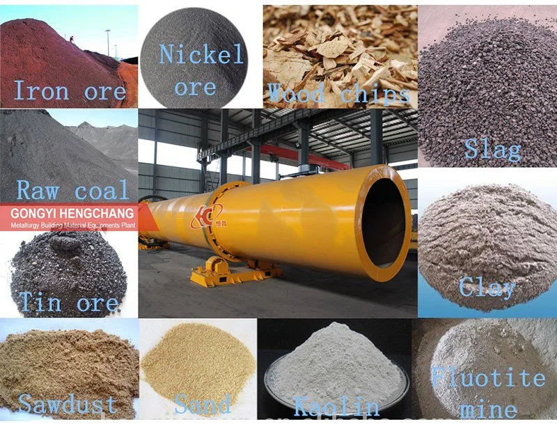 Factory Sale Small Scale Industrial Drying Equipment Grain Straw Sludge Bagasse Biomass Sawdust Wood Chips Slag Gypsum Wet Fertilizer Rotary Dryer Machine Price