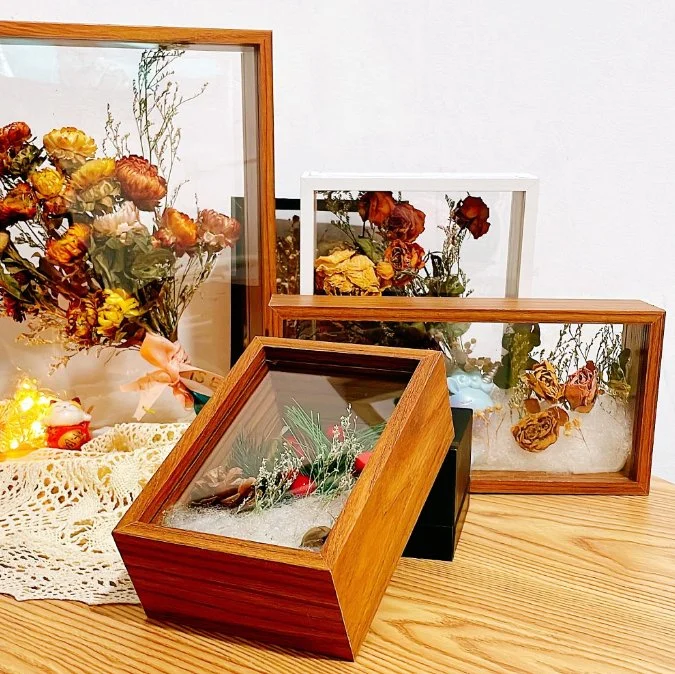 DIY Picture Frame Flower Storage Frame Display Frame Double-Sided Transparent Art Photo Frame