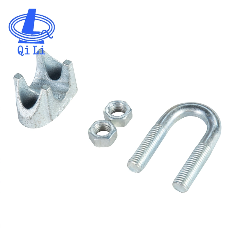 Electro Galvanized DIN741 Malleable Wire Rope Clip