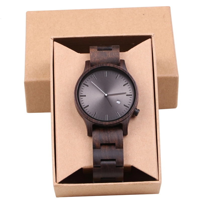 OEM Men&prime;s Watch Wooden Wristwatch of Japan Quartz Movement