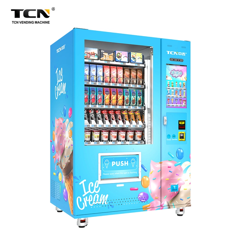 Tcn ODM/OEM Automatic Ice Cream Frozen Food Vending Machine Yogurt Food Frozen Vending Machine