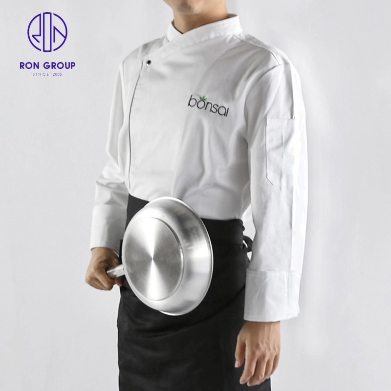 China Wholesale uniforme de Chef Restaurante Workwear prendas de vestir traje de chaqueta de trabajo camisa blanca