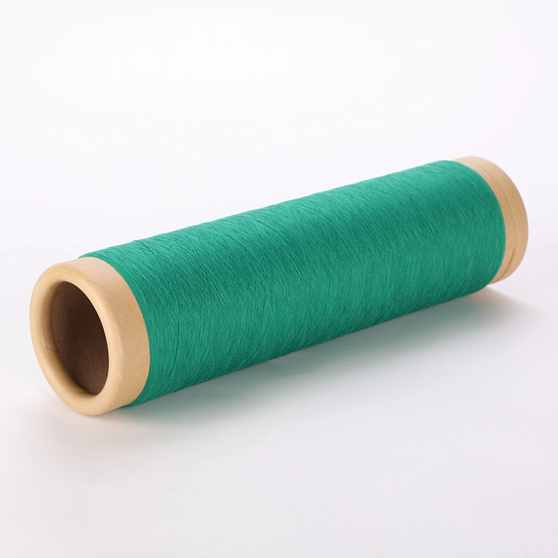 Factory Wholesale/Supplier Anti Pilling Imitation Cotton Polyester Filament Yarn 32s/2 Recycled 100% Polyester Dyed Yarn for Knitting