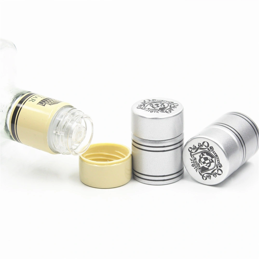 Non Refillable Aluminum Plastic Spirits Whiskey Whisky Bottle Caps