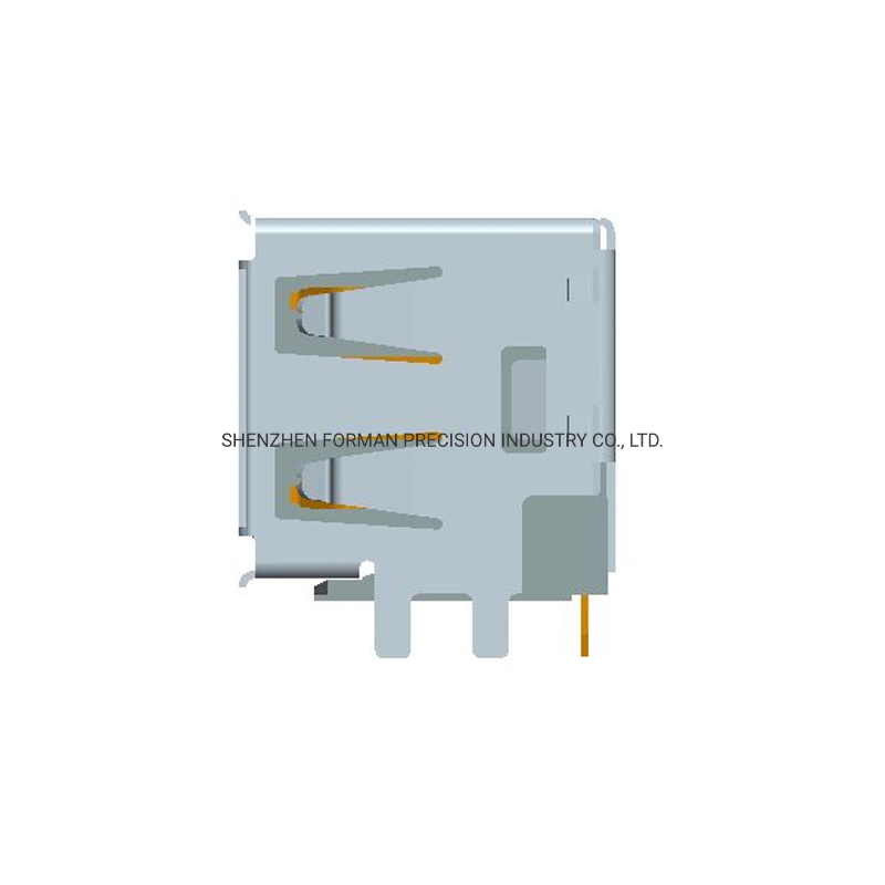 Side Entry Electronics USB 2.0 Connectors Female Charger PCB Components