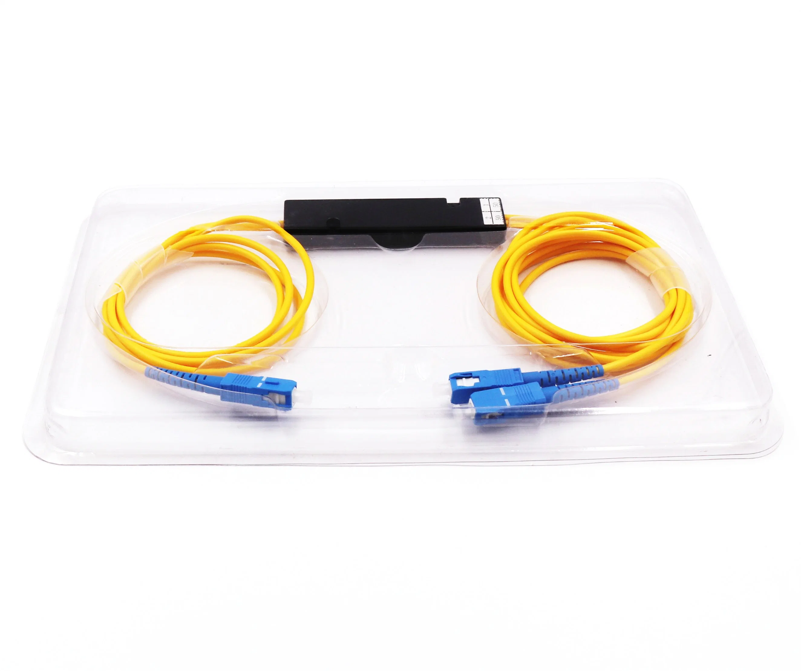 1X2 SC/UPC 3.0mm Boîte en plastique du raccord de fibre optique FBT