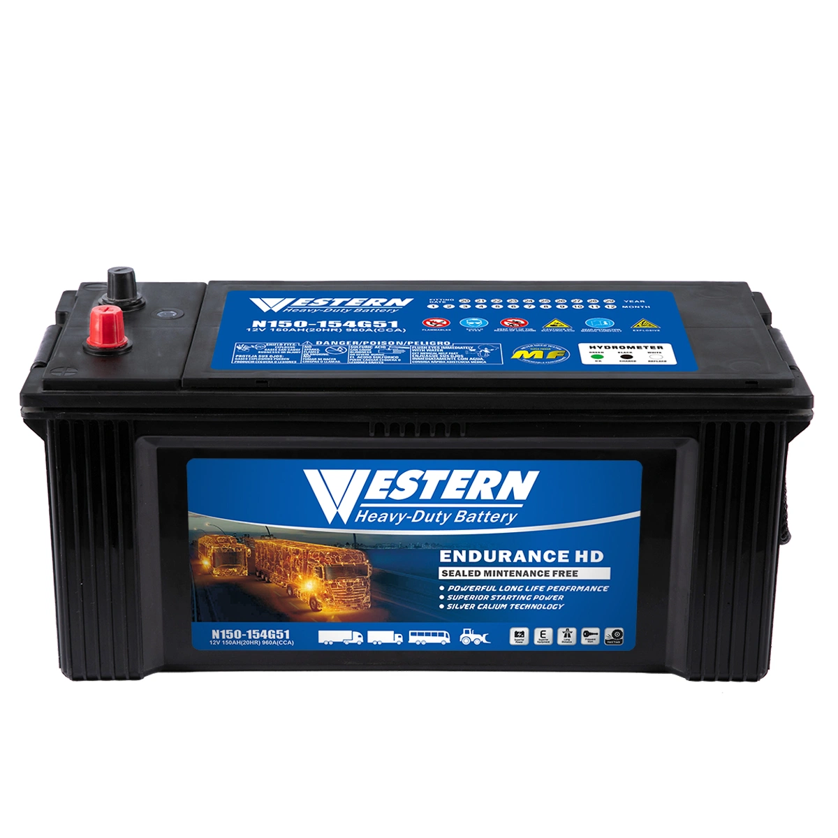 N150 Mf/Maintenance-Free Automotive/Car/Truck-Battery for Heavy-Duty Automobile/Auto Vehicle SLA 12V/150ah