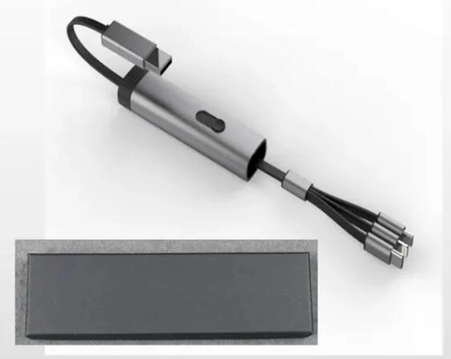 USB-кабель для быстрой зарядки с несколькими головками «3 в 1» для телефона