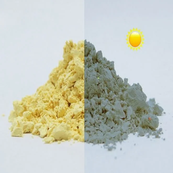 Jaune d'œuf UV changement de lumière Pigment UV sensible colorant pour Textile textile