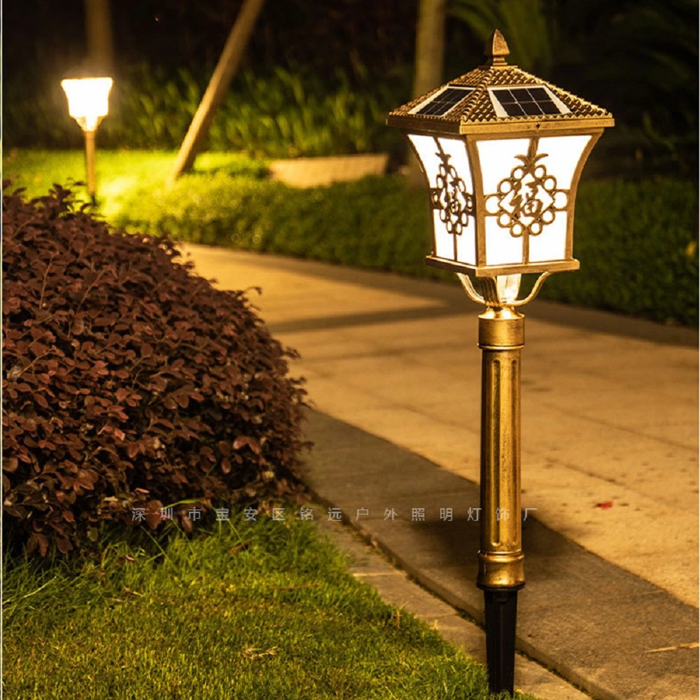 Luces solares para senderos al aire libre, luces solares LED para jardín, luces solares impermeables para césped, patio, jardín, camino Esg17322