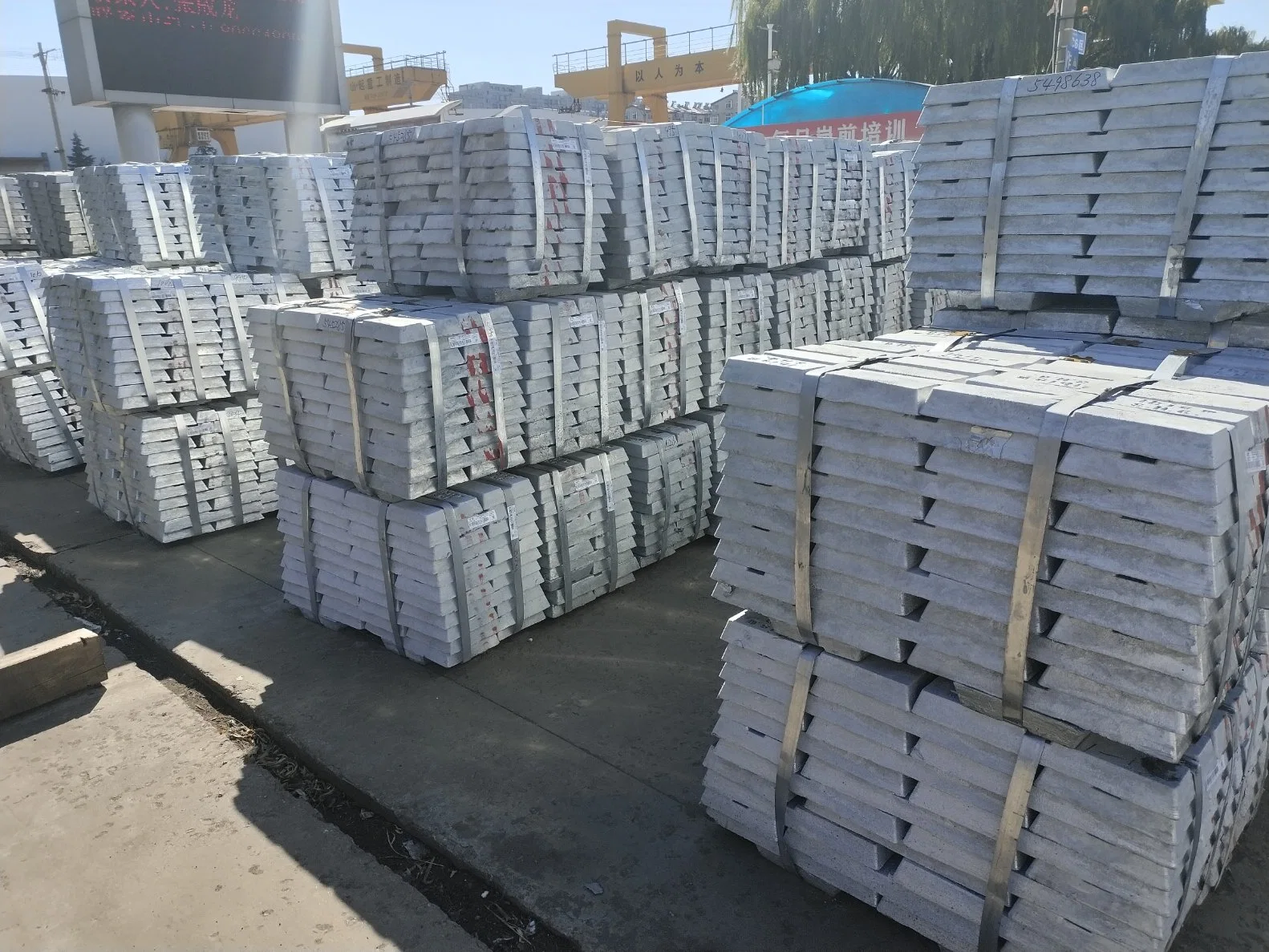 Los detalles de embalaje Caja de madera lingote de zinc