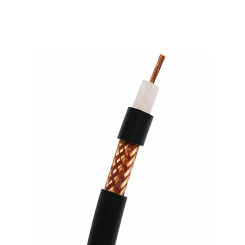 Coaxial Cable Rg59+2c Power Cable Copper/CCS Conductor Double Shielded 2core Power Wire for Security Camera