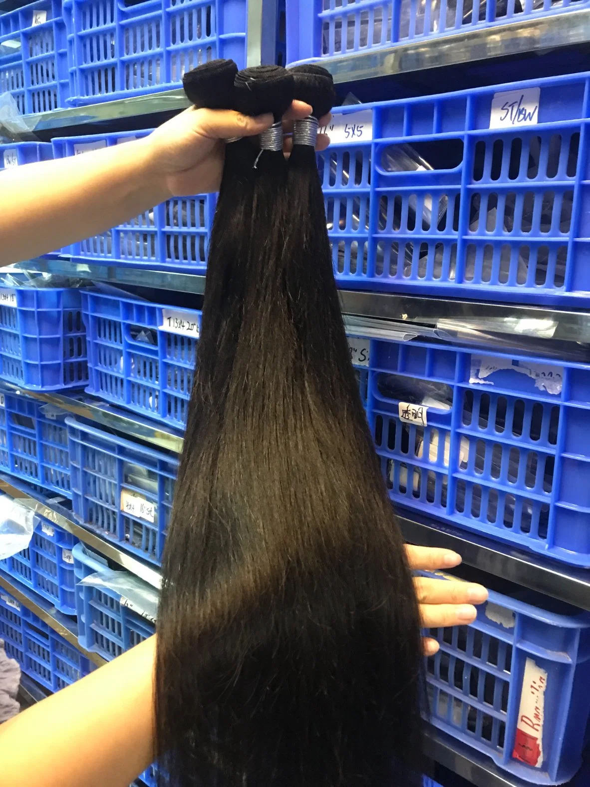 Natural Human Hair Weave Bundle, Original Brazilian Human Hair Extension, Wholesale/Supplier Virgin Human Hair Cuticle Aligned Hair