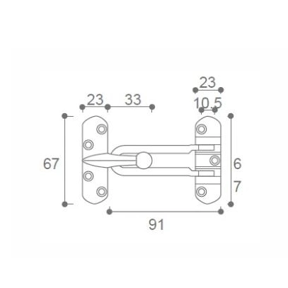 High quality/High cost performance  Zinc Alloy Door Security Door Guard