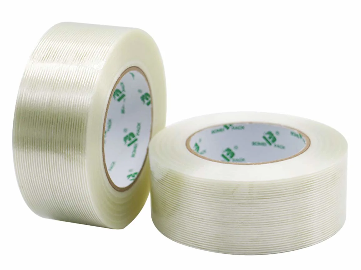 High Tensile Strength Adhesive Cross Woven Glass Fiber Reinforced Filament Filler Tape