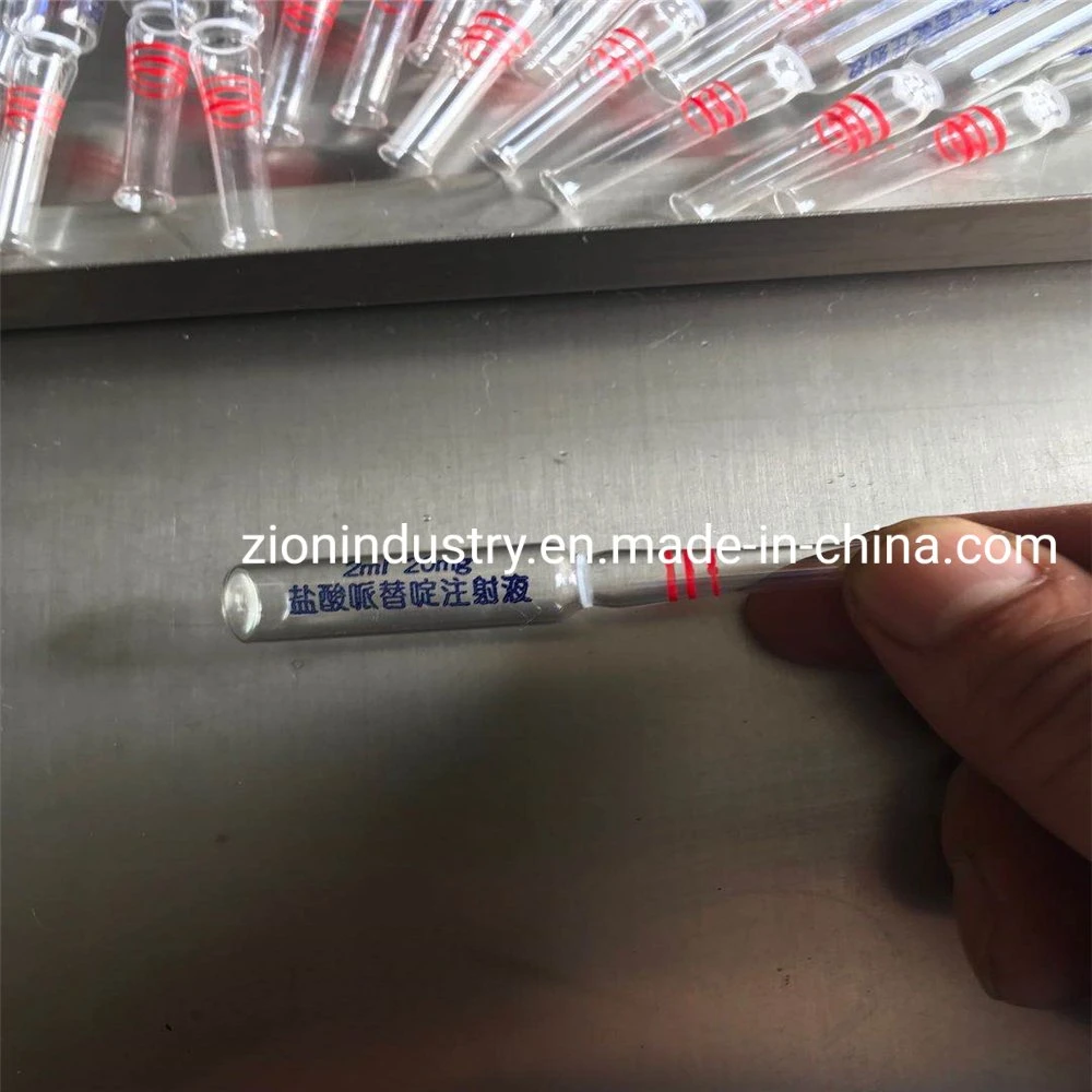 Cor diferente de impressão da ampola de vidro da máquina de injeção da ampola de enchimento automático estanqueidade injecções de paracetamol Ink-Printer ampola a máquina