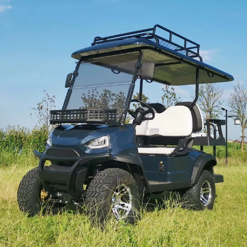 A fábrica 4+2 Clube de autocarros de turismo do banco eléctrico do carrinho carrinho de golfe Caça Carro com tela sensível ao toque do leitor Multimídia Câmera de Backup