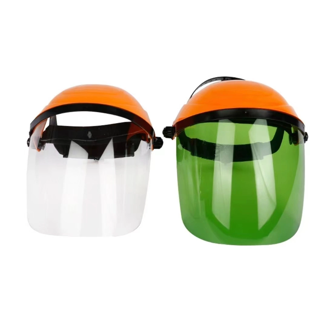 Protector facial de alta calidad lente transparente Amarillo con visor Proveedor de China