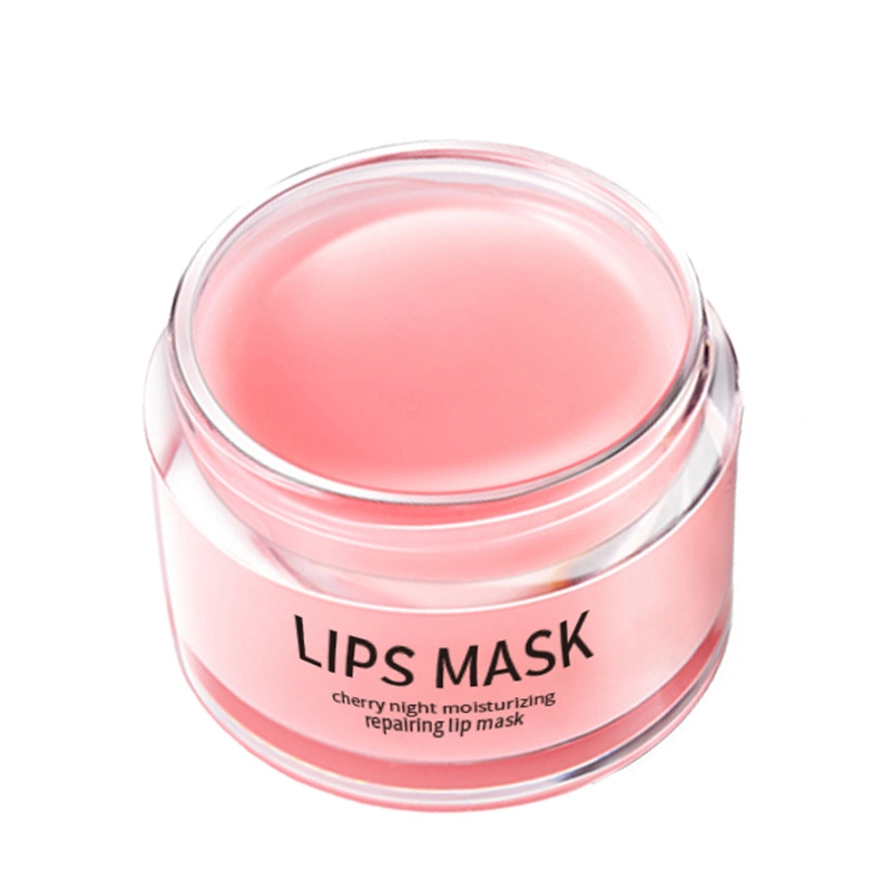 Masque pour les lèvres à la rose hydratant, nourrissant et hydratant au collagène en gros OEM de nuit de marque privée.