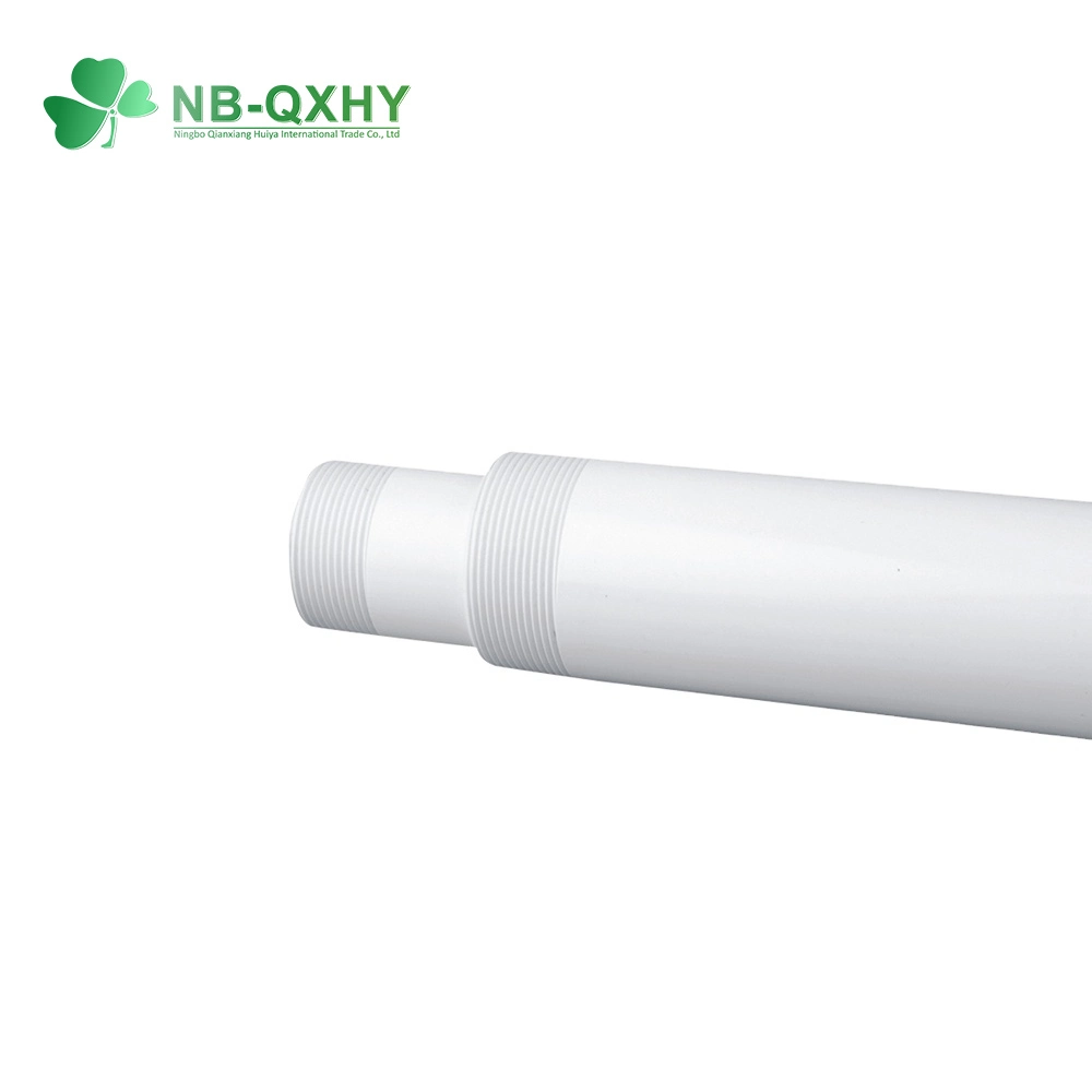 PVC Plastic BS Standard Male Thread CPVC UPVC Water White Pipe