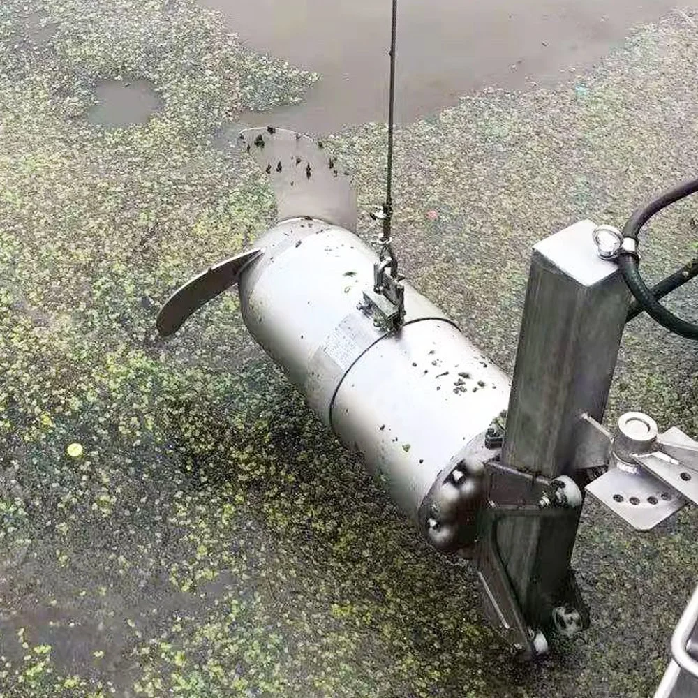 Aérateur submersible de traitement des eaux usées à grande vitesse de plongée de mélangeur de l'agitateur