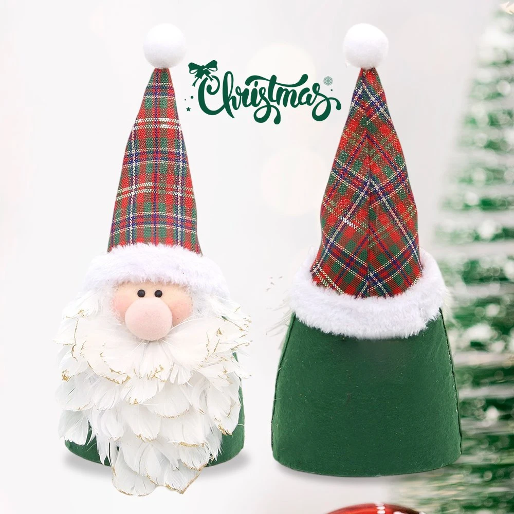 2024 Original Design Handmade Santa Claus Christmas Decorations Thick White Beard Christmas Santa Claus Doll