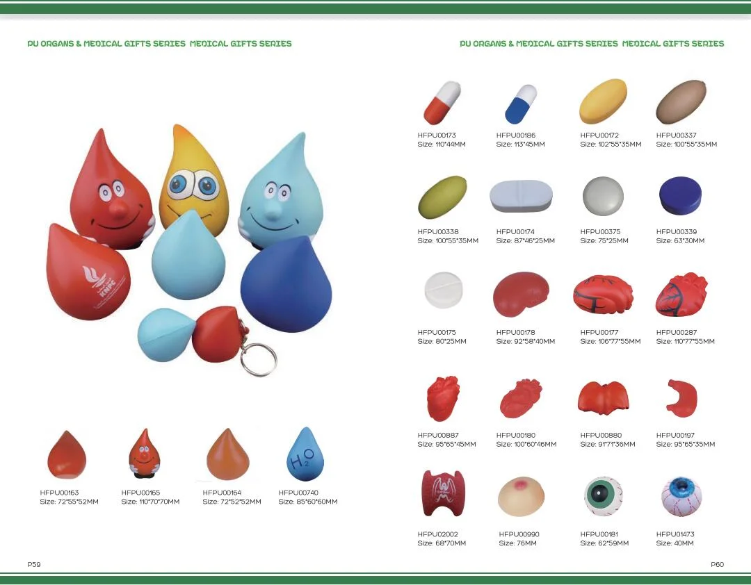 Rosa Nierenform PU Schaum Stress Spielzeug OEM Kinder Geschenk Werbeartikel Pädagogische Medizinische Menschliche Organe Stil Stress Bälle
