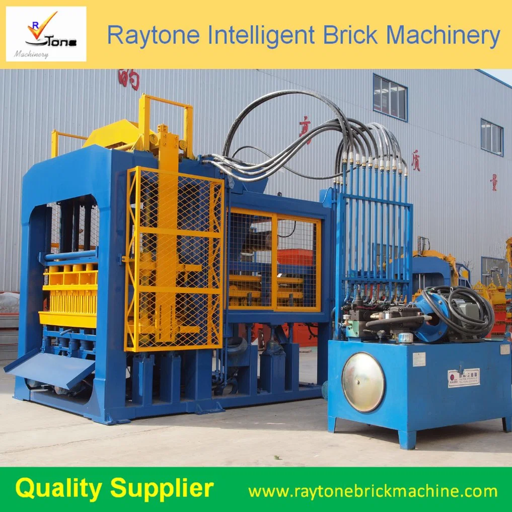 Qt10-15 Fully Brick Making Machine Production Line for Hollow, Paver Interlocking Solid Block