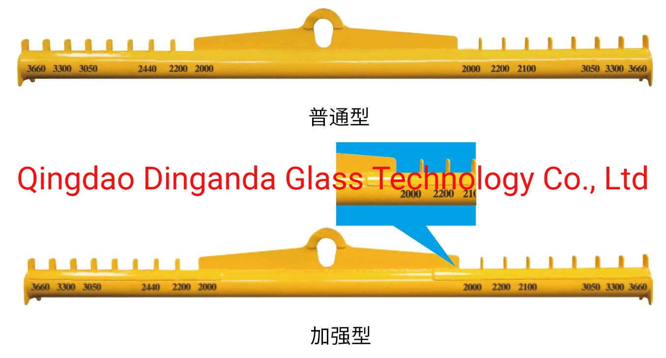 Capacity 4 Tons Glass Hanger Rod Glass Lifting Handling Equipment for Glass Size 2000mm to 3660mm