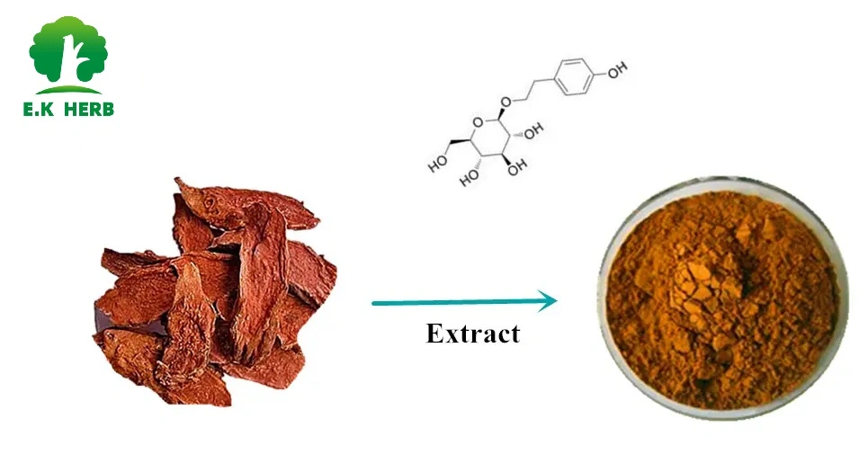 E. K Herb Factory Price Natural Plant Extract Immunity Boosting Rhodiola Rosea Extract Salidrosides 1% 2% 3% 5% 10% 98% CAS 10338-51-9 Rhodiola Rosea Extract