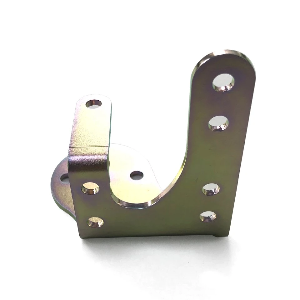 Sheet Metal Fabrication Bending Services Punching Zinc Plated Bracket