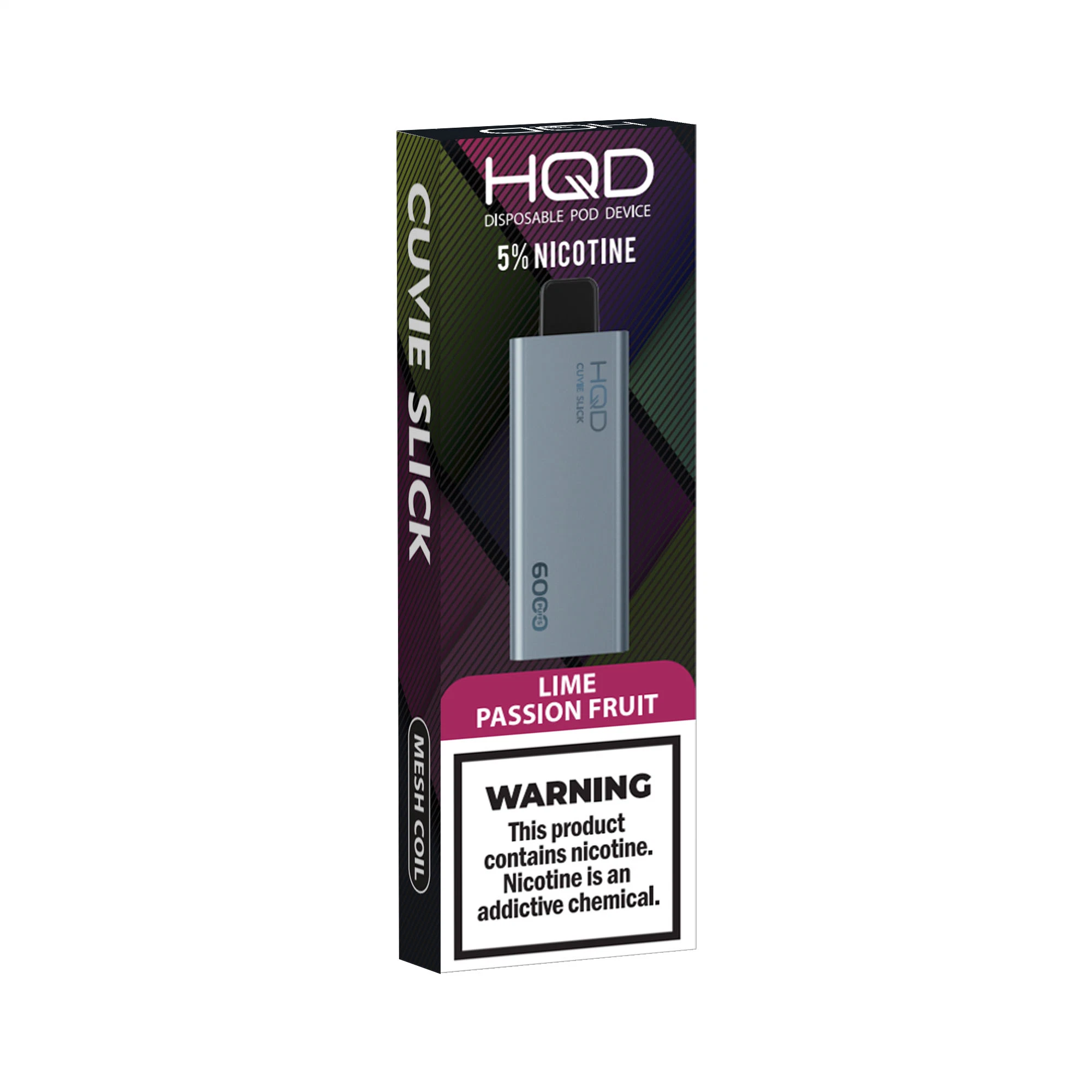 Hqd Cuvie Slick Lime Passion Fruit Flavor Wholesale/Supplier Disposable/Chargeable Vape Pen 6000puff