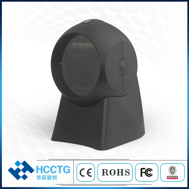 2D Scanner Omnidirectional Desktop Supermarket 1d 2D Qr Code Scanner Reader Barcode (HS-7301P)