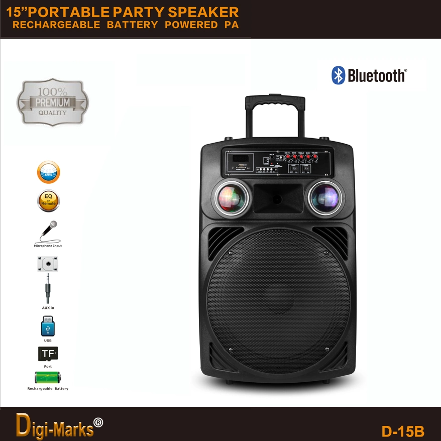 Cost-Effective Ce/FCC/UL Outdoor Karaoke HiFi Active Battery Trolley Mini Speaker