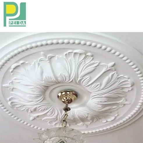 Decorative Roof Gypsum Ceiling Cornice Corner Flower Designs