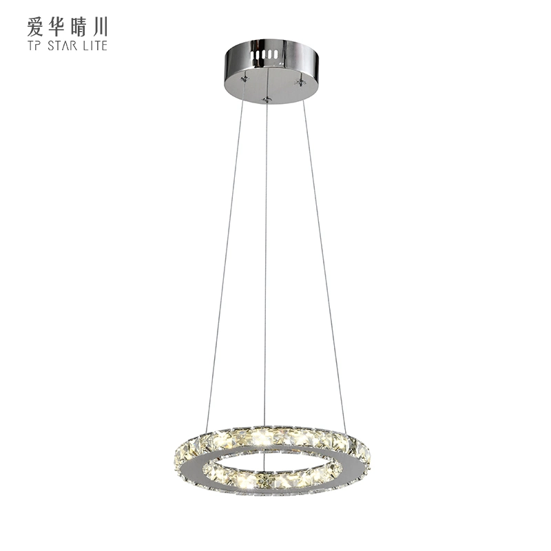 Accueil de l'éclairage LED Tpstar Décoration Verre en cristal de luxe moderne Grand hôtel moderne de lumière LED Lampe Lustre