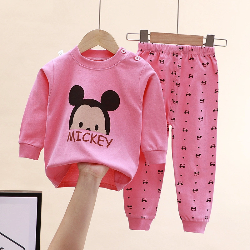 Autumn Baby Kids Print Long Sleeve Pullover Pant Set