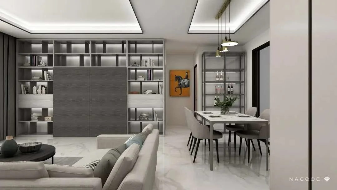 Modern Style Living Room Furniture Bookshelf with Storage